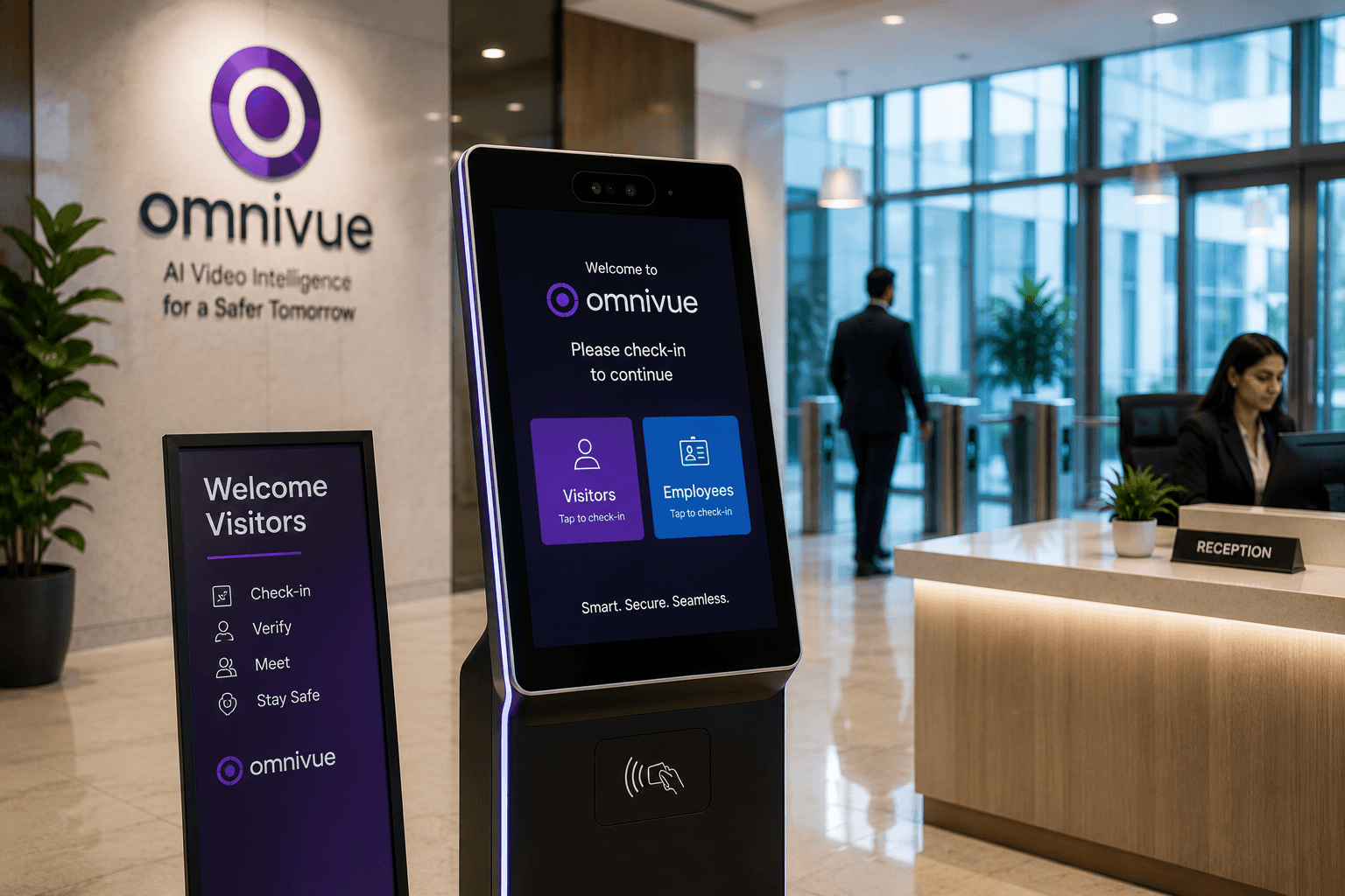 Access intelligence and gate operation visuals for AI visitor management