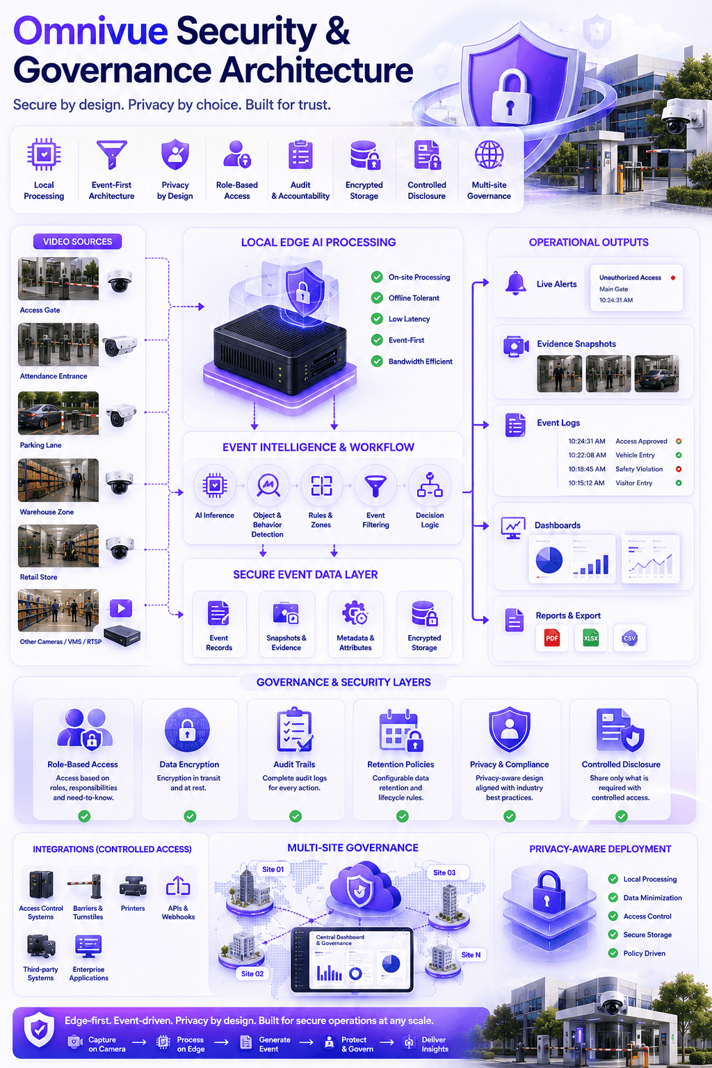 Omnivue security and governance architecture