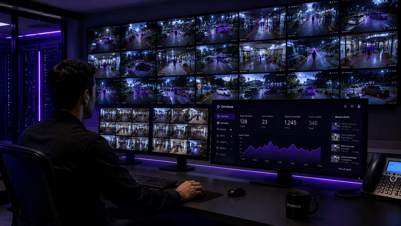 Existing camera view used for AI video analytics readiness and operational intelligence