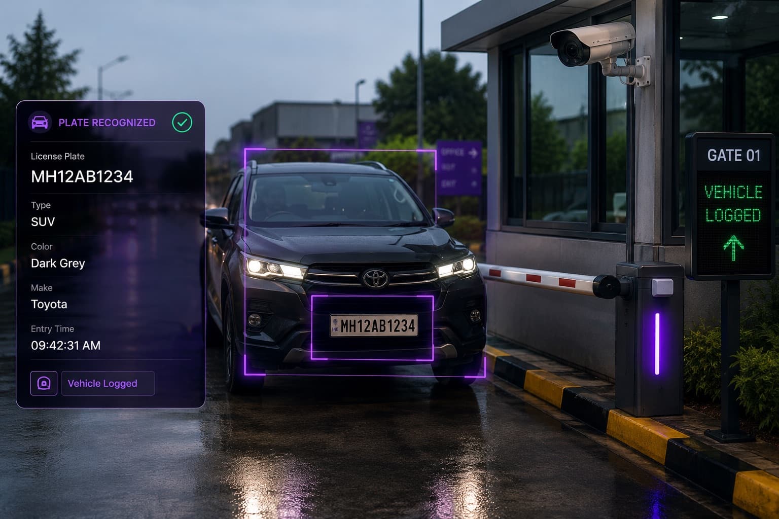 Vehicle logging with ANPR